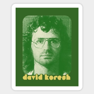 David Koresh /// Retro Style Cult Leader Design Sticker